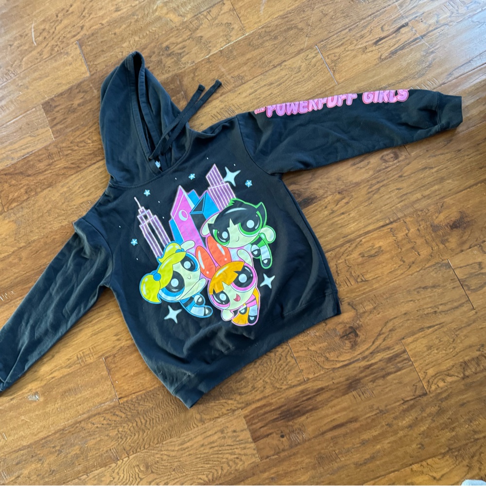 Cartoon Network‎ Power Puff Girls Black Hoodie